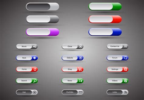 Web Buttons Wallpaper - HooDoo Wallpaper