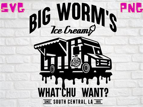 Big Worm Ice Cream Truck Fichier numérique uniquement SVG | Etsy