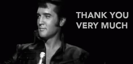 Thank You Very Much GIF - Elvis - Discover & Share GIFs