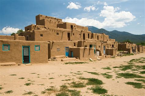 Pueblo Architecture in Taos, New Mexico