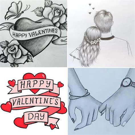 25 Easy Valentine’s Day Drawing Ideas - How to Draw