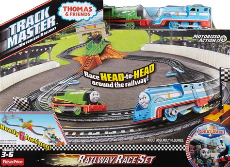 Fisher-Price Thomas Friends TrackMaster Motorized Railway Race Playset ...