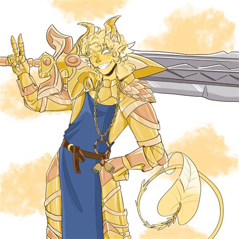 [Art] Drew an Aasimar-Tiefling Paladin npc from the long running ...