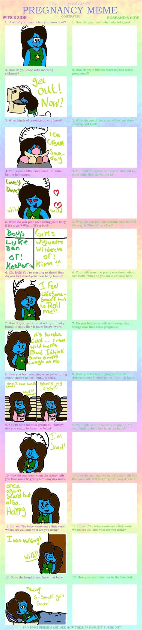 Pregnancy Meme - Adventurette by TeenSmurfette on DeviantArt