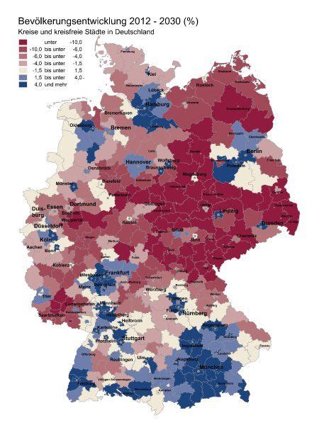 Bevölkerungsentwicklung Deutschlands- 2030 knapp 80 Millionen Einwohner ...