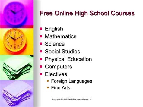 Online Bargain Basement: Free High School Courses