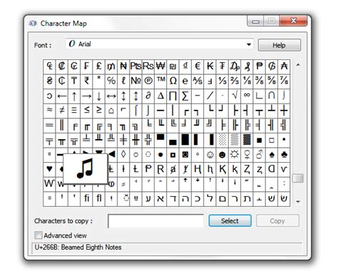 Unicode Symbols List