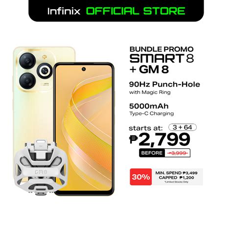 Infinix Smart 8 3GB+64GB +GM 8 Bundle | Shopee Philippines