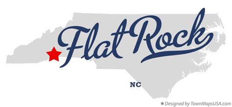 Map of Flat Rock, Henderson County, NC, North Carolina