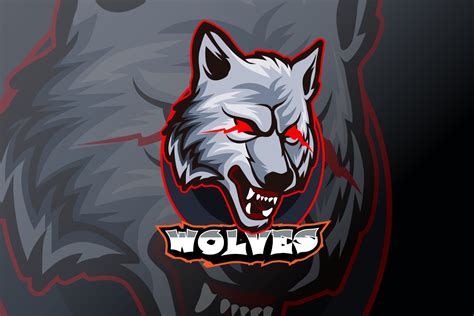 wolves E-sports team logo template 3194922 Vector Art at Vecteezy