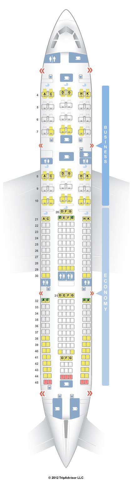 SeatGuru Seat Map Malaysia Airlines Airbus A330-200 (332)