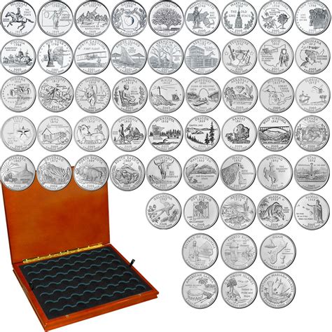 Uncirculated State Quarters, Complete Set of 56