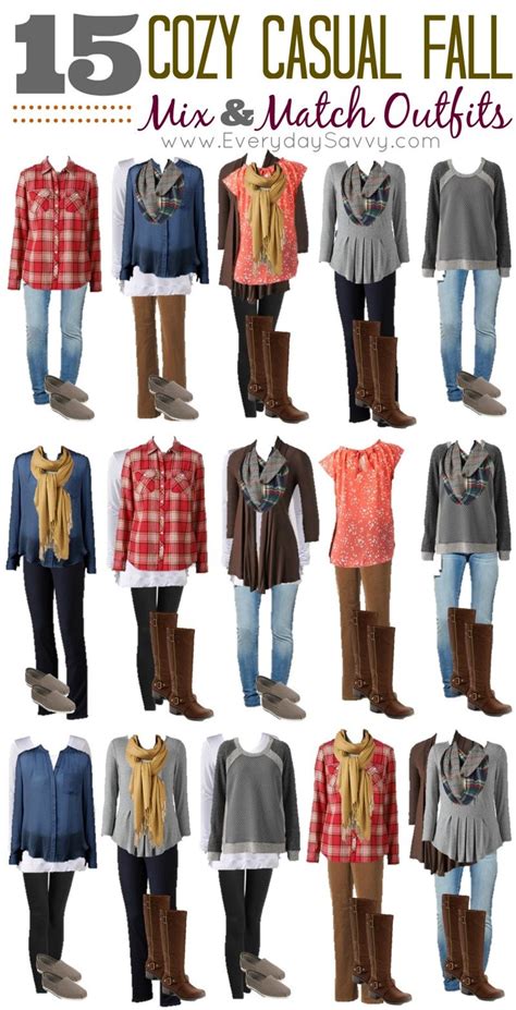 15 Cozy Casual Fall Mix and Match Outfits from Kohls - Everyday Savvy