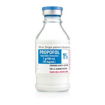 Propofol 10mg/mL, 100mL Vial