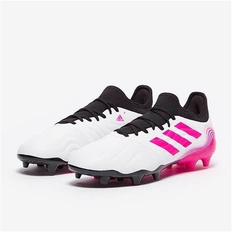 adidas Copa Sense.3 FG - White/Shock Pink/Core Black - Mens Boots