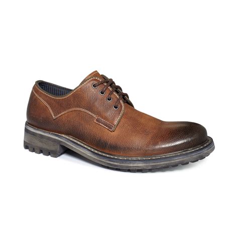 Kenneth Cole Reaction Court Less-Ter Lace-Up Shoes in Brown for Men ...