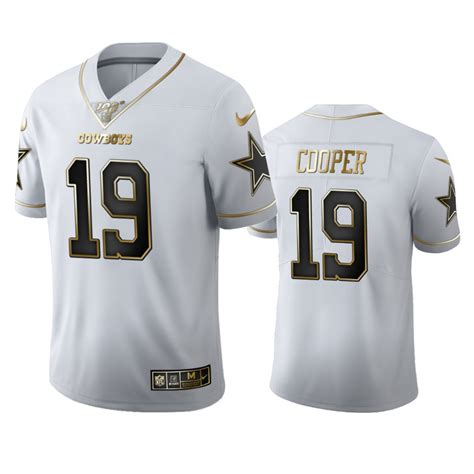 Amari Cooper Cowboys White 100th Season Golden Edition Jersey ...