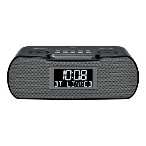 Sangean Compact Bluetooth AM/FM Dual Alarm Clock Radio with Large Easy ...