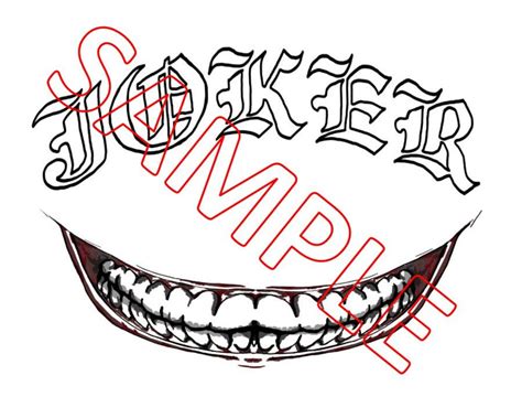 DOWNLOAD Suicide Squad Joker Tattoos - Etsy