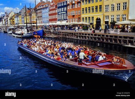 Canal cruise. Nyhavn. Copenhagen. Denmark Stock Photo - Alamy