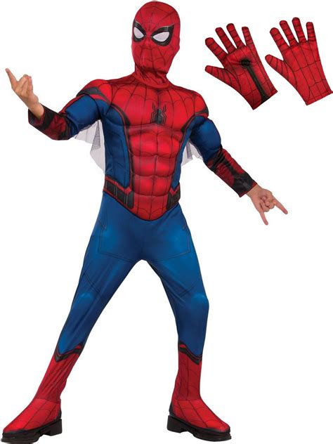 Spiderman Kids Deluxe Costume Kit - Red & Blue - Walmart.com - Walmart.com