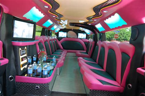 Pink Hummer Limo Interior | Hummer limo, Party bus, Party bus rental