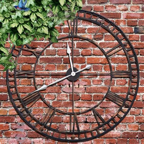 Amazon.co.uk: large outdoor clocks