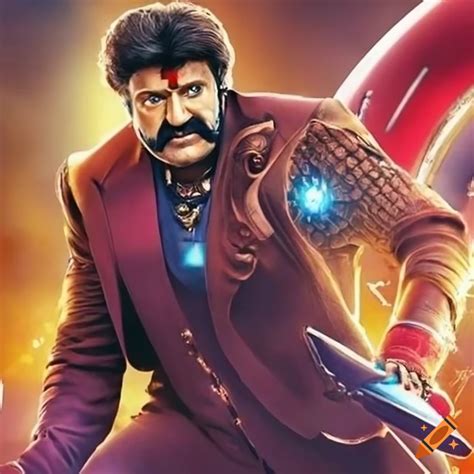 Balakrishna in avengers end game posters on Craiyon