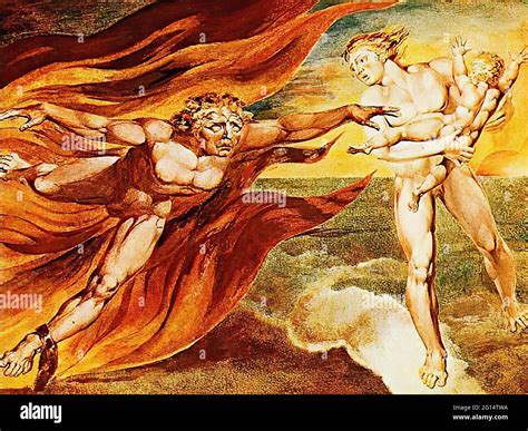 William Blake - Good Evil Angels Stock Photo - Alamy