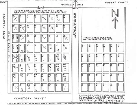 Lot Map Union Chapel Cemetery