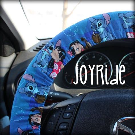 Steering Wheel Cover Lilo & Stitch Car Accessories Fabric with | Etsy ...