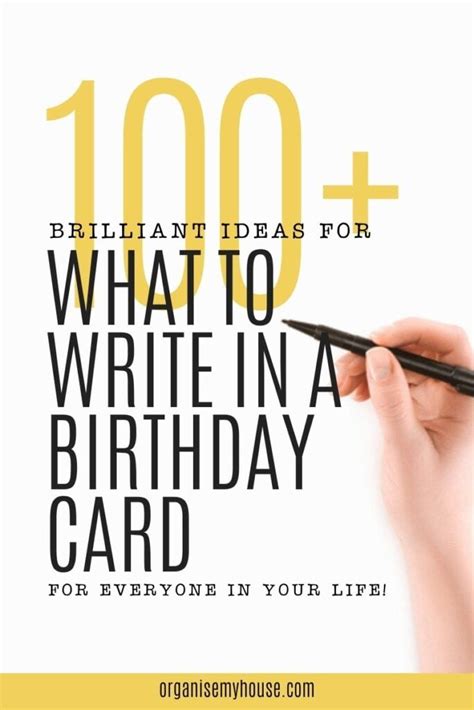 100 Creative Ideas For What To Write In A Birthday Card - To Anyone!