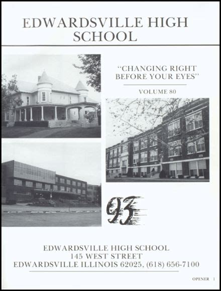 Explore 1993 Edwardsville High School Yearbook, Edwardsville IL ...