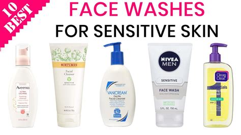 10 Best Face Washes for Sensitive Skin | Very Gentle & Soothing Foam ...