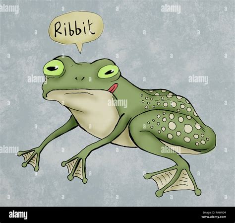 frog saying ribbit Stock Photo - Alamy