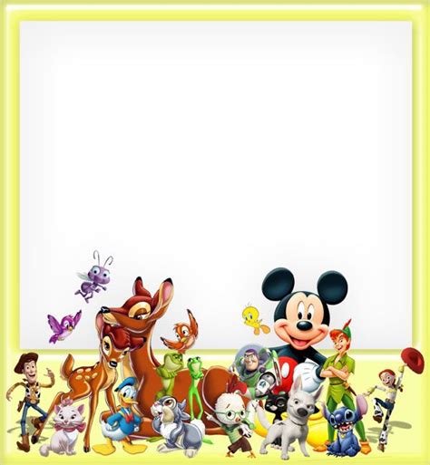 Cartoon Character Frame PSD by Anavrin2010 on DeviantArt | Disney ...