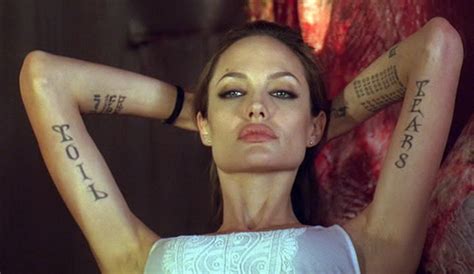 20+ Amazing Angelina Jolie Tattoos Pictures - Hative