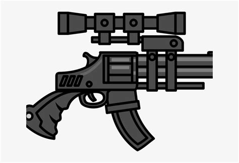 Gun Clipart Vector - Big Machine Gun Cartoon - Free Transparent PNG ...