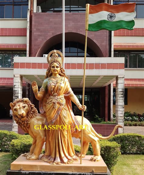 FIBERGLASS MULTY Fiber Bharat Mata Statue, Size (inch): H 72 X L 66 ...