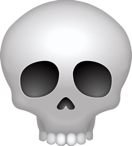 Download Skull Iphone Emoji Icon in JPG and AI | Emoji Island