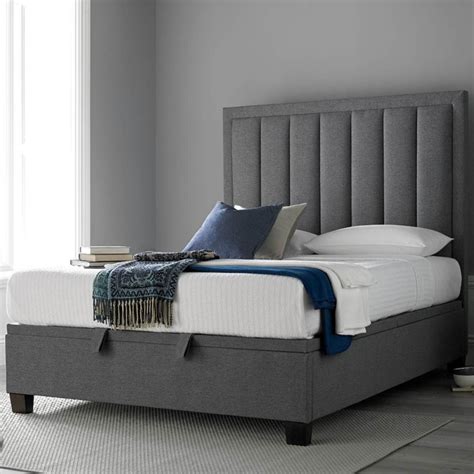 Wilson Grey Fabric Ottoman Storage Bed | Ottoman storage bed, Modern ...