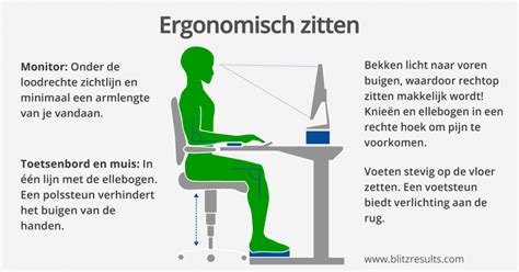 Ergonomisch kantoor: stoelhoogte en instellen van de stoel