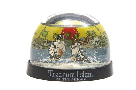 Treasure Island Mirage Vintage Las Vegas Souvenir Travel Tourism Snow ...