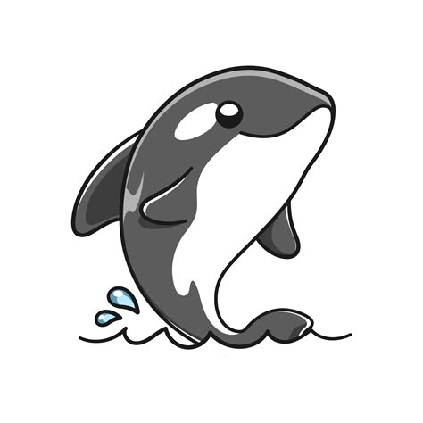 Cute Orca Whale Killer Whale Cartoon Clipart Vector Image Clip Art ...