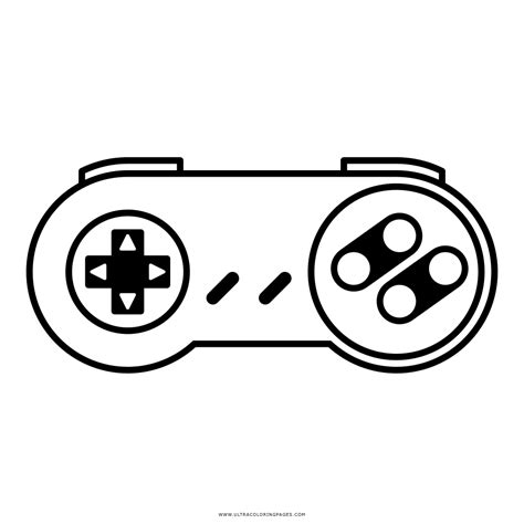 Nintendo 64 Controller Drawing Sketch Coloring Page