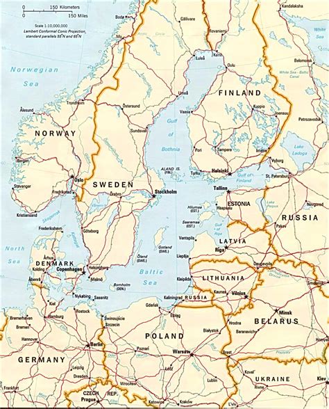 Map Of Germany And Baltic Sea - Gretna Hildegaard