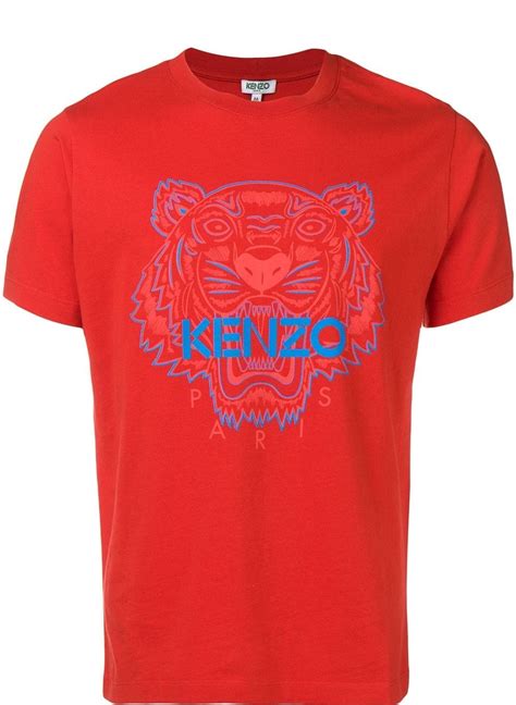 Kenzo Two-tone Tiger T-shirt (Red) - Bonjor Outlet