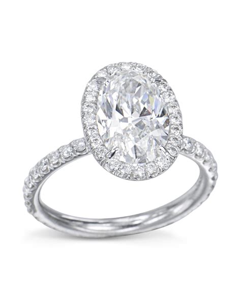 Stunning Oval Diamond Halo Engagement Ring - Turgeon Raine