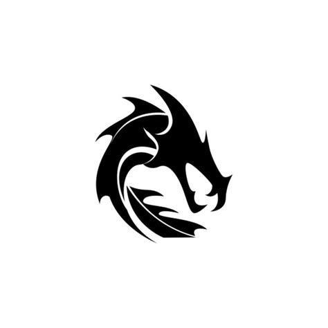 Dragon Logo Silhouette PNG Images, Dragon Logo Vector Illustration ...