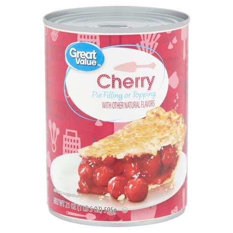 Great Value Cherry Pie Filling or Topping, 21 oz - Walmart.com ...